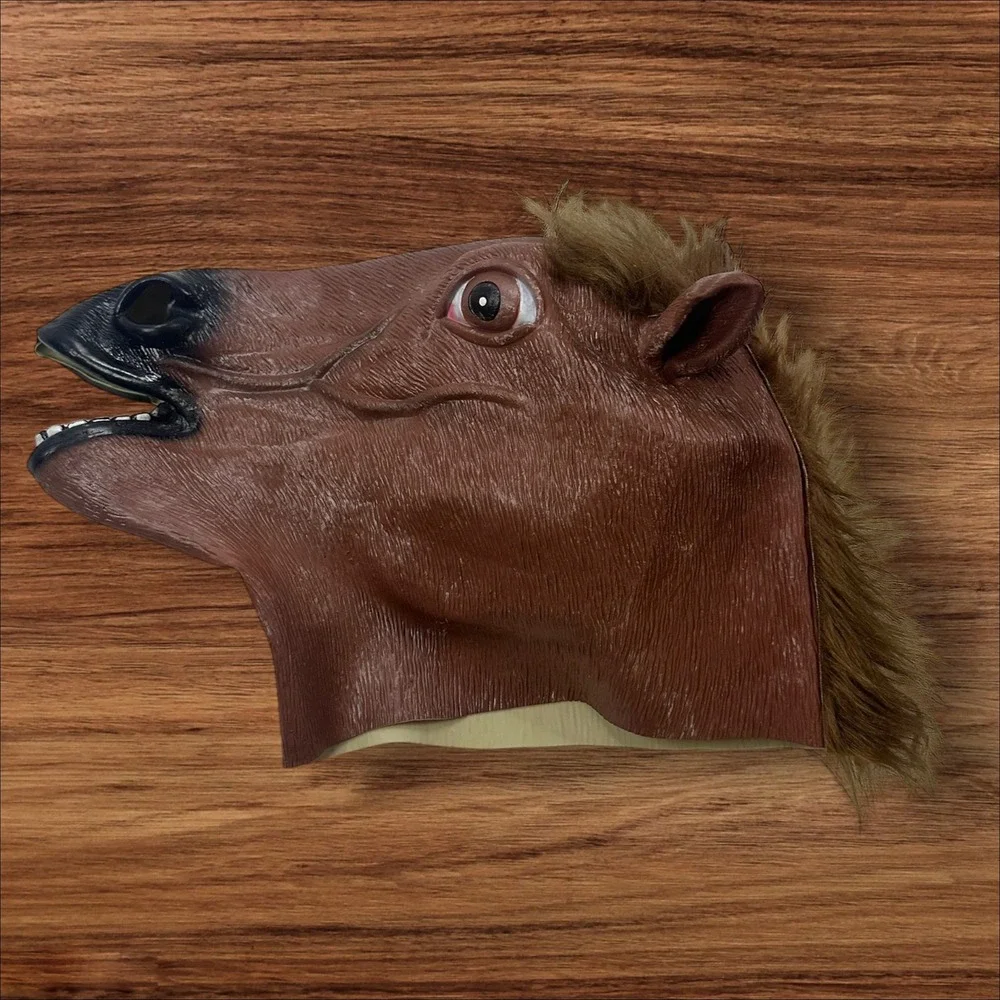 Horse Head Mask Costume Cosplay Halloween Party Novelty Animal‎ Head